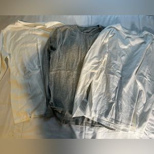 GAP big boys cotton long sleeve tee’s 3 in set